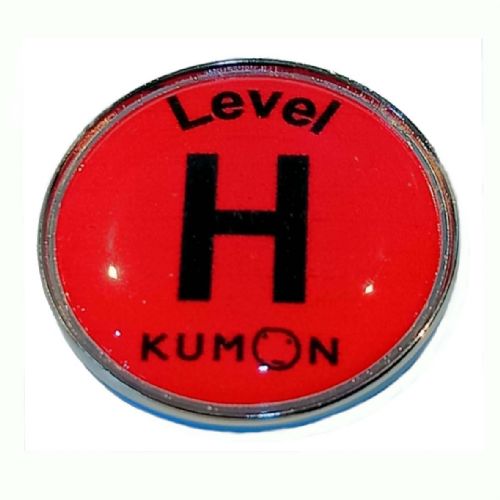 KUMON Level Grade red 27mm Round
